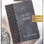 KJV Holy Bible, Compact Edition - Granite Gray Imitation Leather with Thumb Indexes