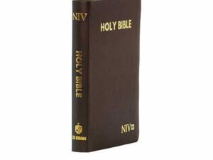 NIV Holy Bible Medium, Mahagany Flander