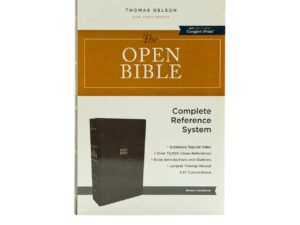 The KJV Open Bible: Complete Reference System, Brown Hardcover, Red Letter, Comfort Print: King James Version