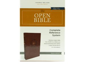 The KJV Open Bible: Complete Reference System, Burgundy Leathersoft, Red Letter, Comfort Print: King James Version