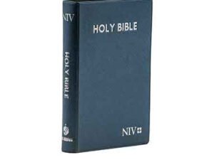NIV Medium Pearl vinyl Indexed Blue