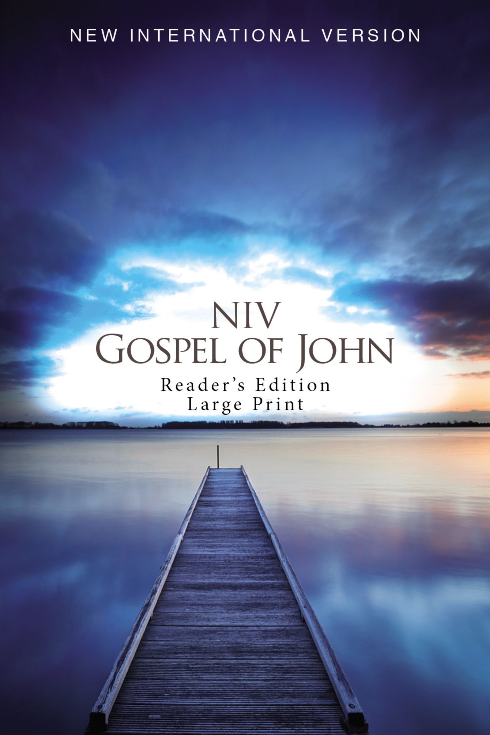 Niv Gospel Of John Reader's Edition Large Print Bible - Black Letter E