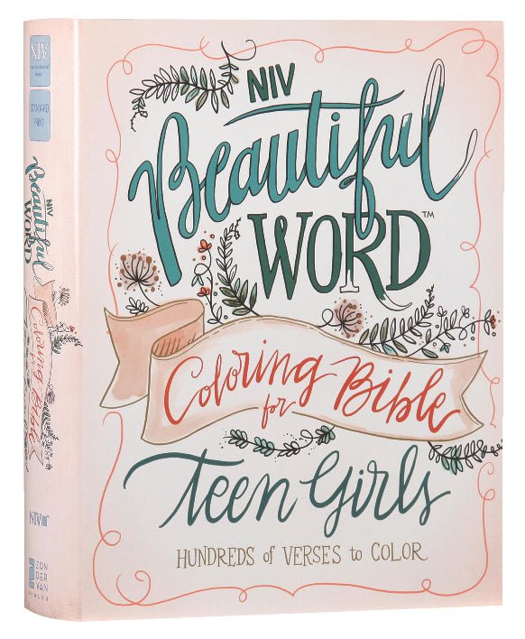 Niv Beautiful Word Coloring Bible For Teen Girls, Black Letter Edition