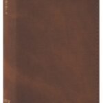Compact NIV Bible with red letter edition and brown leather cover