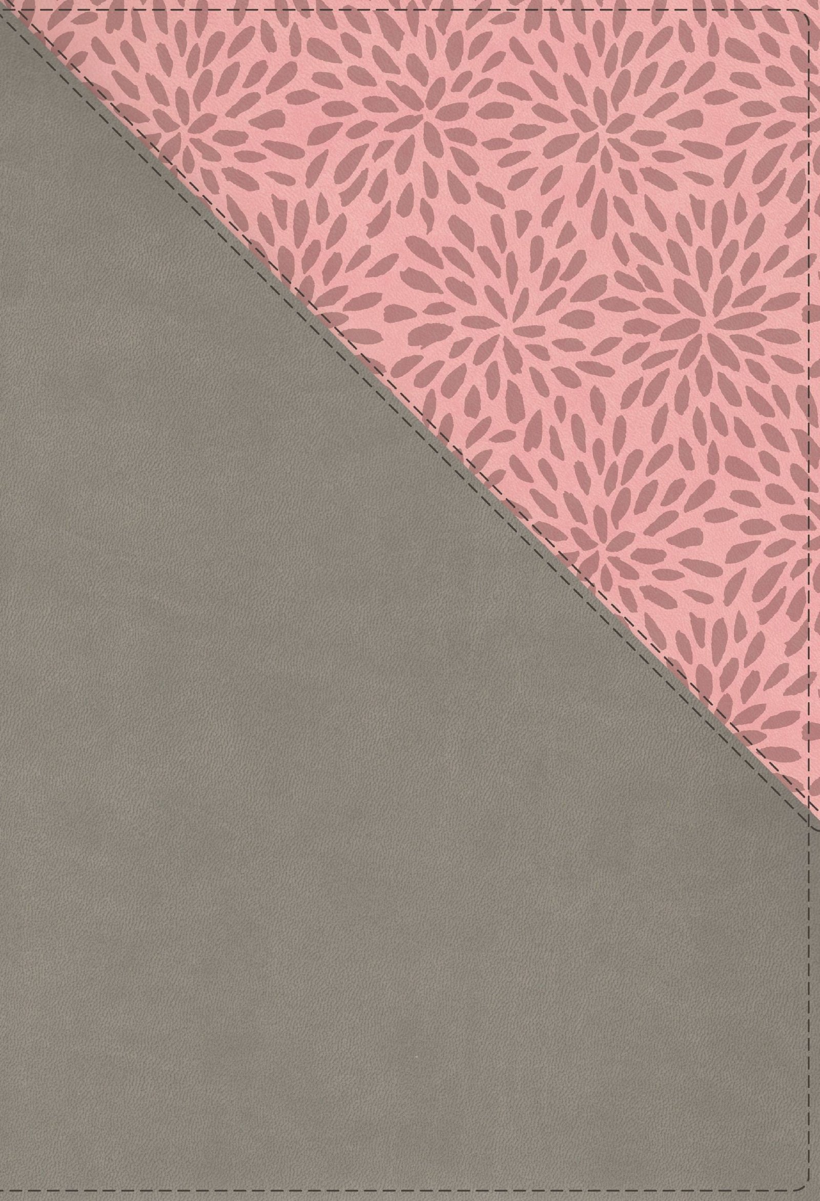 Niv Quest Study Bible Large Print - Gray/pink