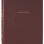 NKJV Gift and Award Bible in burgundy leather with red letter edition
