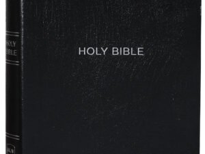 Giant Print NKJV Reference Bible in black leather indexed