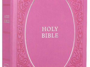 NKJV New King James Version Holy Bible, soft touch edition, pink, black letter edition