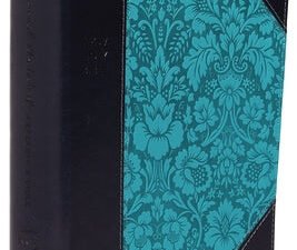 NKJV Journal the Word Reference Bible in blue leather with red letter edition
