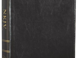 NKJV Study Bible black leather-bound full-color edition