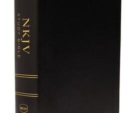 New King James Version NKJV Study Bible, black full-color indexed, black letter edition