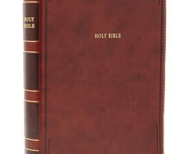 NKJV Thinline Bible Giant Print Brown (Red Letter Edition)