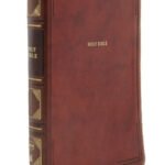 NKJV Thinline Bible Large Print Brown