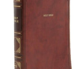 NKJV Thinline Bible Large Print Brown Thumb Indexed