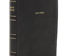 NKJV Deluxe Personal Size Large Print Red Letter Bible with red letter edition and personal size design