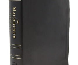 NKJV MacArthur Study Bible in black letter edition for in-depth study