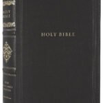 Personal Size NKJV Bible in black with red letter edition
