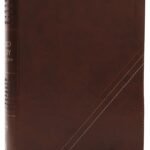 NKJV Word Study Reference Bible in brown leather, red letter edition