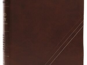 NKJV Word Study Reference Bible in brown leather, red letter edition