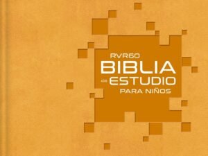Reina Valera 1960 Bilingual Spanish English Study Bible for Kids, Mango Cover, Spanish Edition, Bible for Children