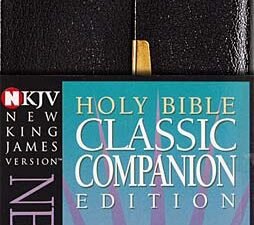 NKJV Checkbook Bible Snap Flap Black (Red Letter Edition)