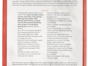 CSB Lifeway Women's Devotional Journaling Bible, Coral Black Letter Edition