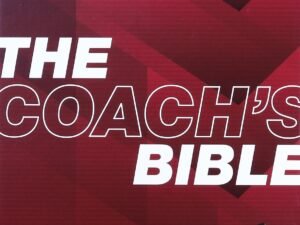 Luxury leather bound CSB Coach's Bible in red letter edition