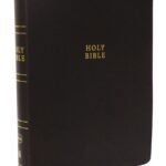 Brown NKJV Holy Bible with giant print and red letter edition