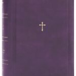 Purple NKJV Compact Bible with zipper, red letter edition