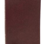 NKJV Peace of God Bible in burgundy leather with red letter edition