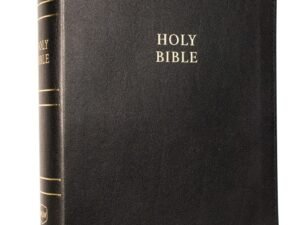 NKJV Single-Column Reference Bible with Verse-by-Verse Study and Black Leather Binding