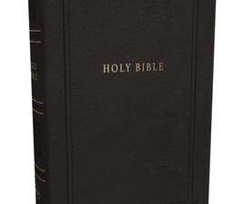 NKJV Holy Bible Personal Size Large Print Reference Bible Black Thumb Indexed (Red Letter Edition)