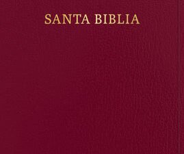 Giant print Spanish Bible, RVR 1960 translation, red letter edition for easier reading.