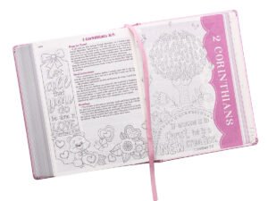 ESV My Creative Bible Pink Salsa Hardcover Luxleather