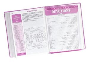 ESV My Creative Bible Purple Glitter Hardcover from the side