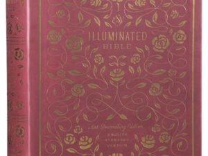 ESV Illuminated Bible Art Journaling Edition Black Letter, Burgundy Leather