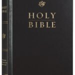 Black Letter Edition ESV Pew Bible in a sleek black design, perfect for worship and study
