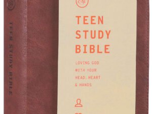ESV Teen Study Bible Burnt Sienna cover featuring a beautiful burnt sienna leather binding.