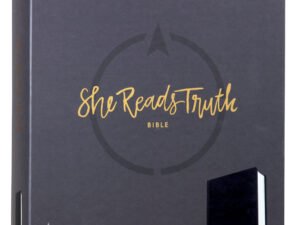 Sophisticated navy leather She Reads Truth Bible, a beautiful companion for the modern woman's faith journey.
