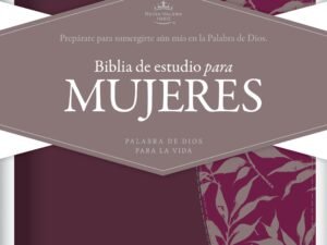 Study Bible for Women in Spanish, Reina Valera 1960 edition, red leather binding.