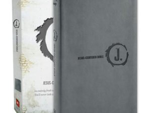 Discover the New Living Translation Jesus-Centered Bible, a red letter edition with charcoal cover.