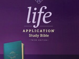 NKJV Life Application Study Bible 3rd Edition Large Print Teal Blue Bible with Red Letter Edition