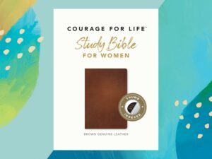 New Living Translation NLT Courage For Life Study Bible for Women, brown, indexed, and filament enabled edition.