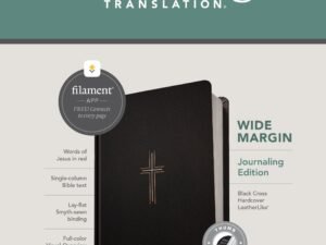 NLT Wide Margin Filament Enabled Bible with Red Letter Edition and Black Cover