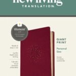 NLT Personal Size Giant Print Bible in red letter edition with giant print and filament enabled