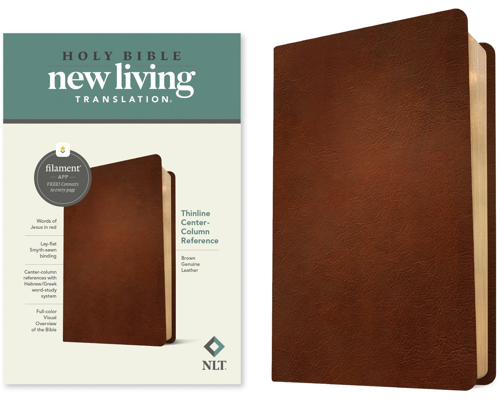 Nlt Thinline Reference Bible Filament-enabled Brown Edition