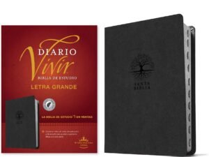Biblia de estudio en español con letra grande y Índice, edición en español