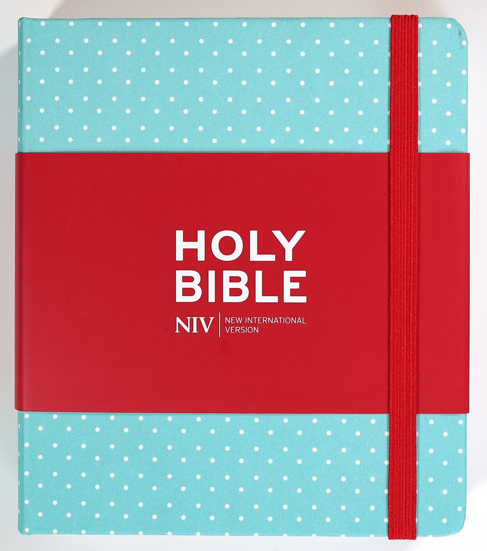 Niv Journaling Bible - Mint Polka Dot With Elastic Band (british Editi