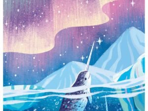 A colorful CSB Kids Bible featuring a narwhal character, designed for children to explore the Bible.