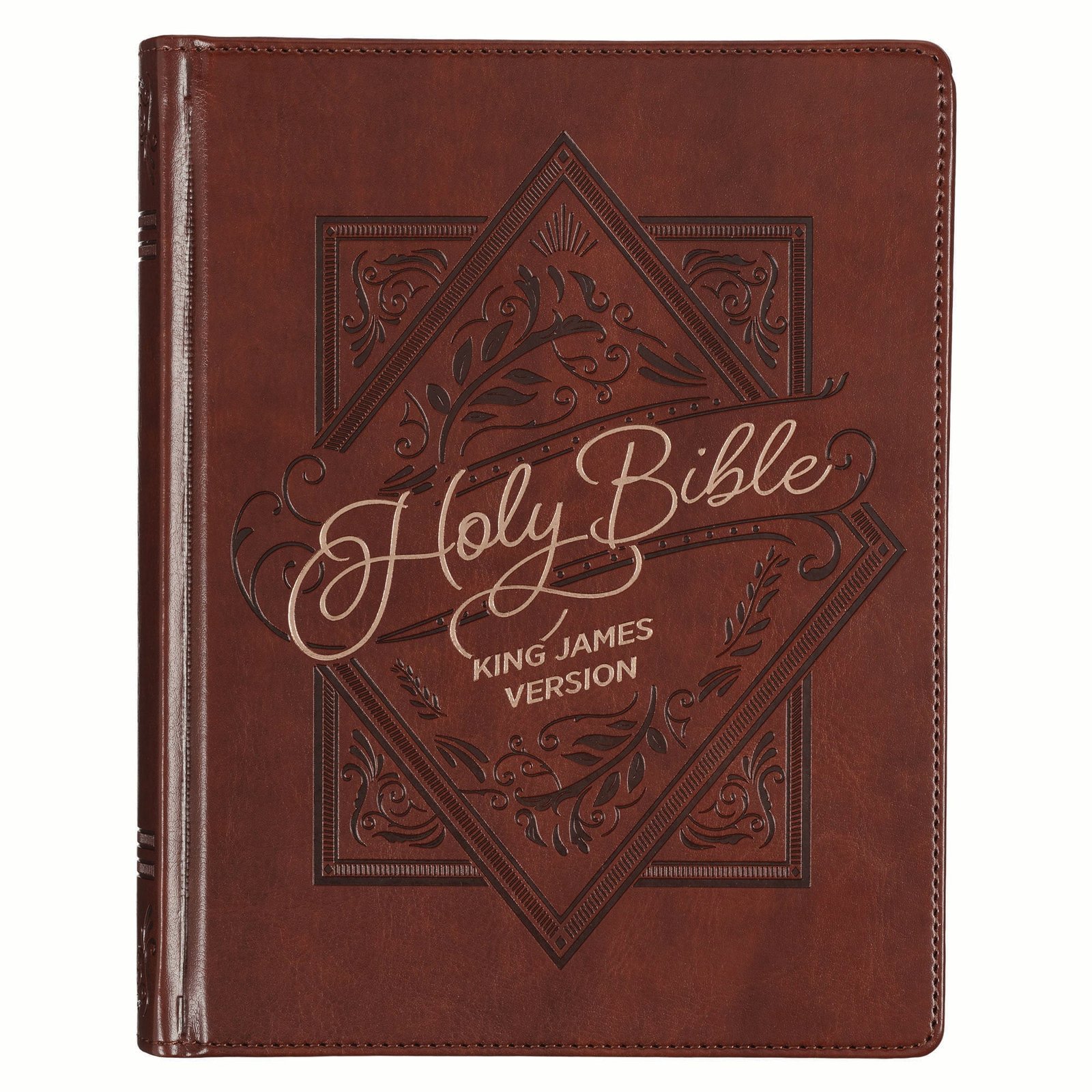 Kjv Leather Journaling Bible, Black Letter Edition